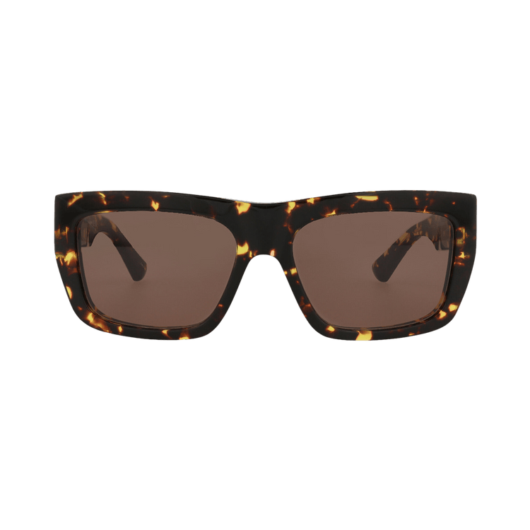 Bottega Veneta Square Sunglasses — Brown