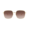Bottega Veneta Square Sunglasses — Brown