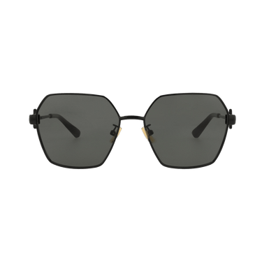Bottega Veneta Square Sunglasses — Black