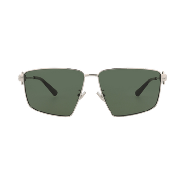 Bottega Veneta Square Sunglasses — Silver