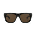 Bottega Veneta Square Injection Sunglasses — Brown
