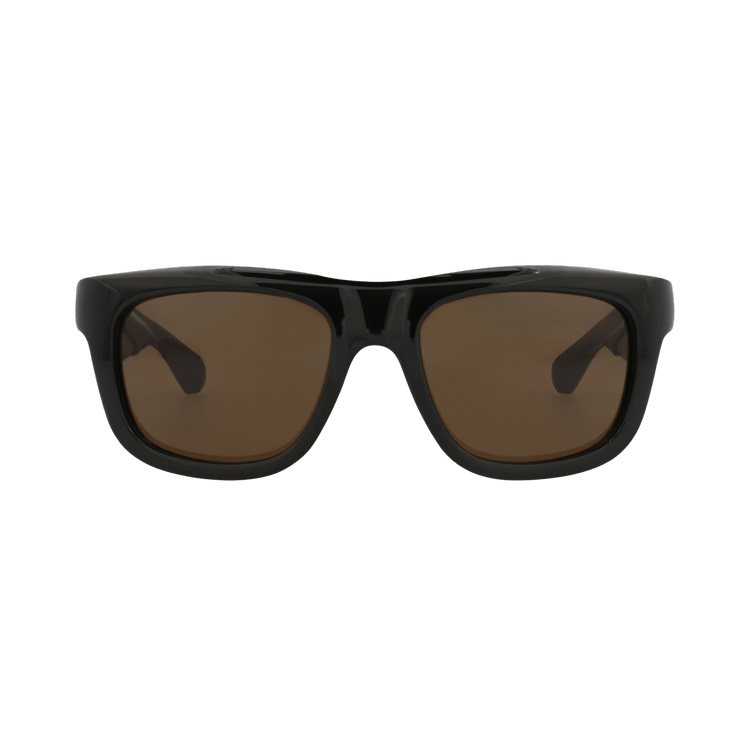 Bottega Veneta Square Injection Sunglasses — Brown