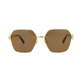 Bottega Veneta Square Sunglasses — Brown