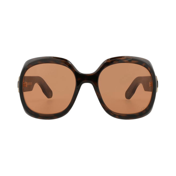 Dior Round Injection Sunglasses — Brown