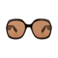 Dior Round Injection Sunglasses — Brown