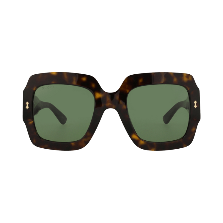 Gucci Square Bio Sunglasses — Brown