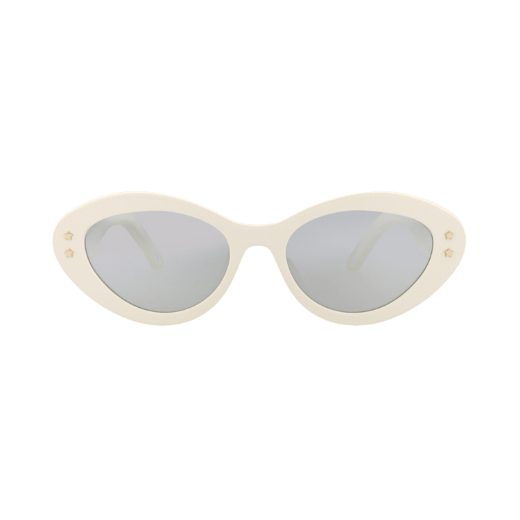 Dior Round Sunglasses — White
