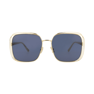 Dior Square Sunglasses — Gold