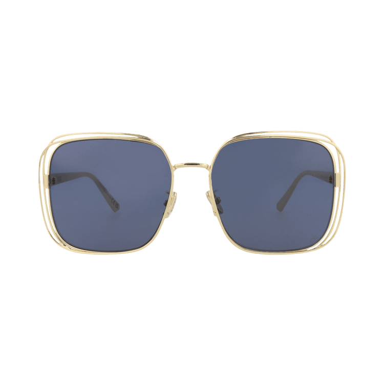 Dior Square Sunglasses — Gold