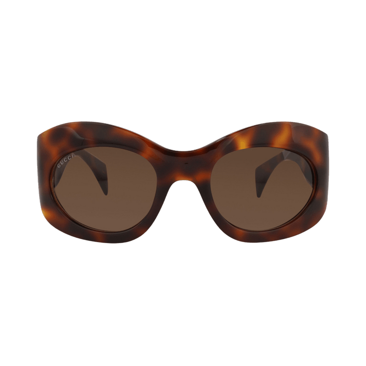 Gucci Shield Sunglasses — Brown