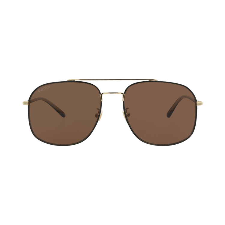 Gucci Aviator Sunglasses — Brown