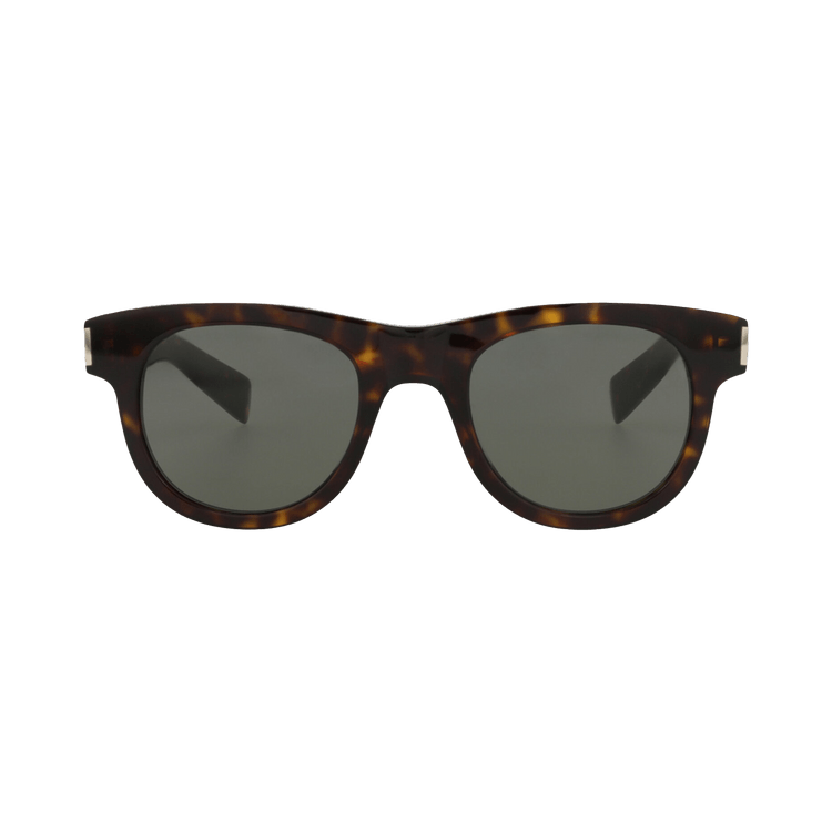Saint Laurent Round Sunglasses — Brown