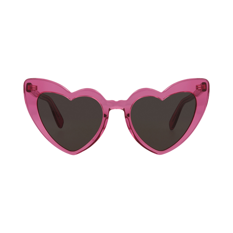 Saint Laurent LouLou Heart Sunglasses — Pink