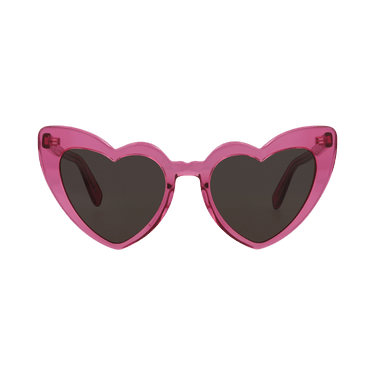 Saint Laurent LouLou Heart Sunglasses — Pink