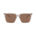 Saint Laurent Square Sunglasses — Tan