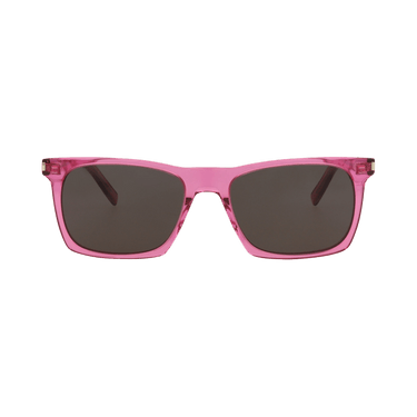 Saint Laurent Square Sunglasses — Pink