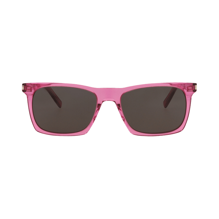 Saint Laurent Square Sunglasses — Pink