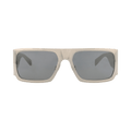 Saint Laurent Square Sunglasses — Silver