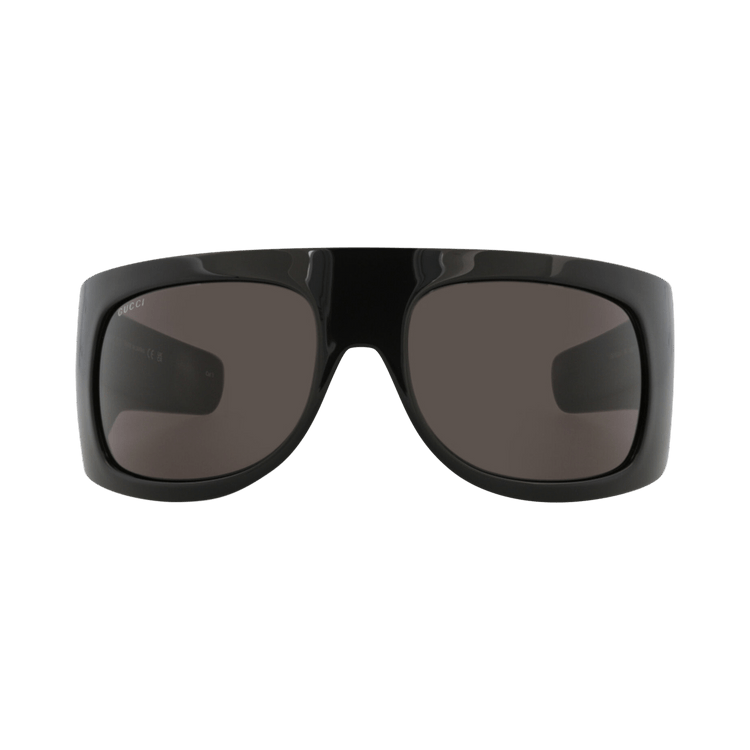 Gucci Shield Injection Sunglasses — Black