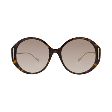 Gucci Round Sunglasses — Brown