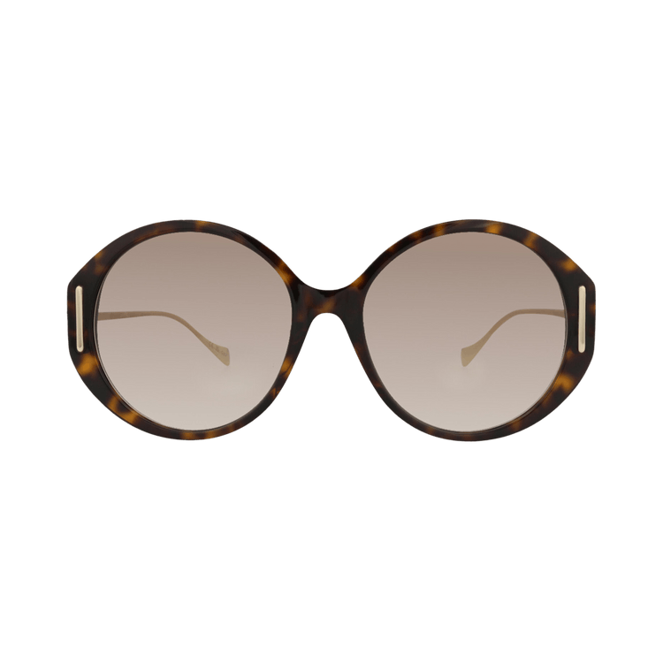 Gucci Round Sunglasses — Brown