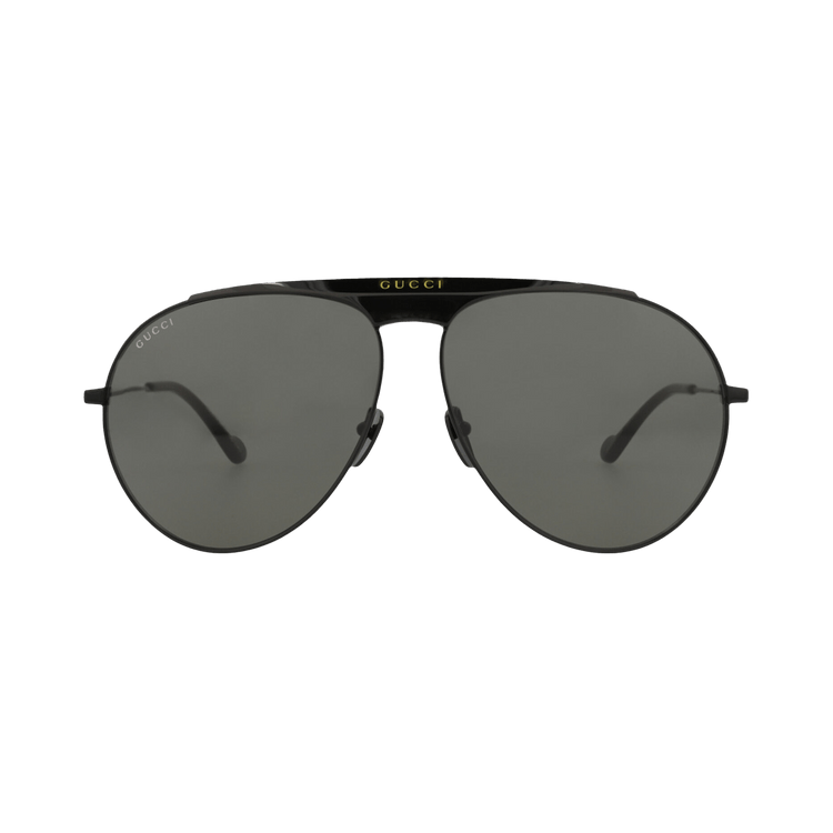 Gucci Aviator Sunglasses — Black