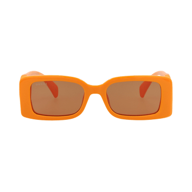 Gucci Square Injection Sunglasses — Orange