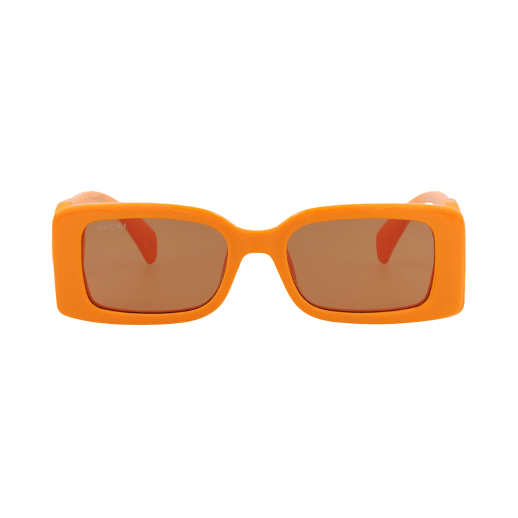 Gucci Square Injection Sunglasses — Orange