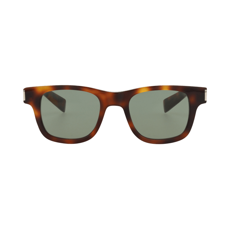 Saint Laurent Square Sunglasses — Brown