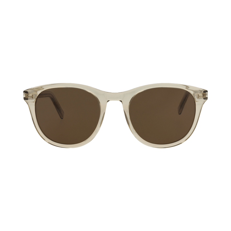 Saint Laurent Round Sunglasses — Yellow