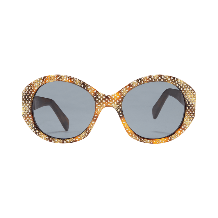 CELINE Oval Sunglasses — Brown