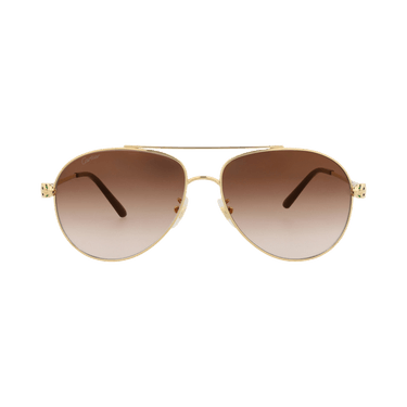 Cartier Aviator Sunglasses — Gold