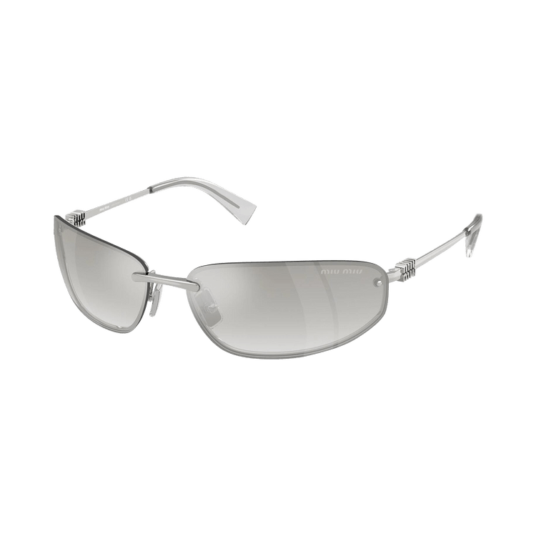 Miu Miu Logo Nocturne Sunglasses — Grey