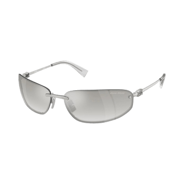 Miu Miu Logo Nocturne Sunglasses — Grey