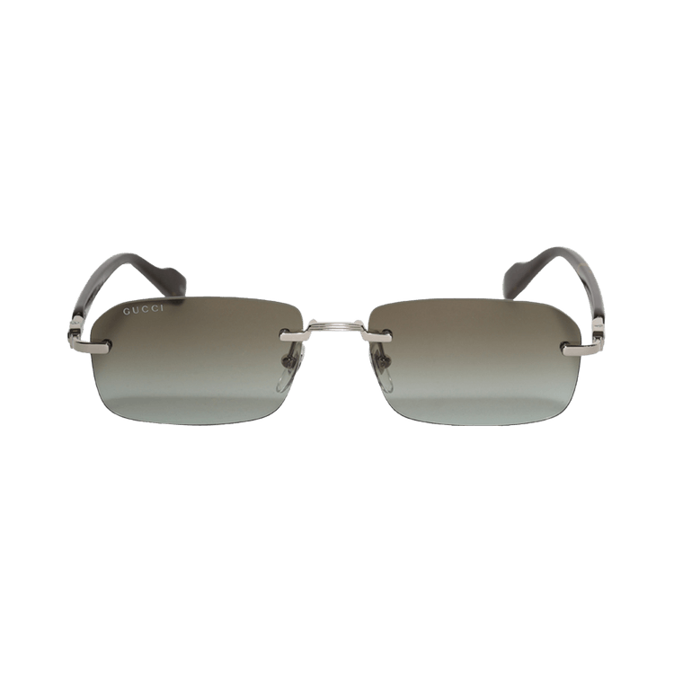 Gucci Rectangular Sunglasses — Silver