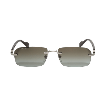 Gucci Rectangular Sunglasses — Silver