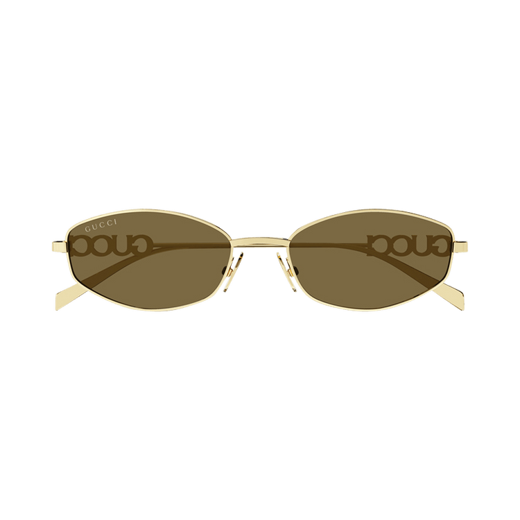Gucci Oval Sunglasses — Gold