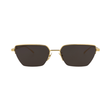 Bottega Veneta Square Sunglasses — Brown
