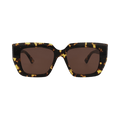 Bottega Veneta Square Sunglasses — Gold