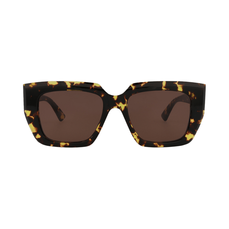 Bottega Veneta Square Sunglasses — Gold