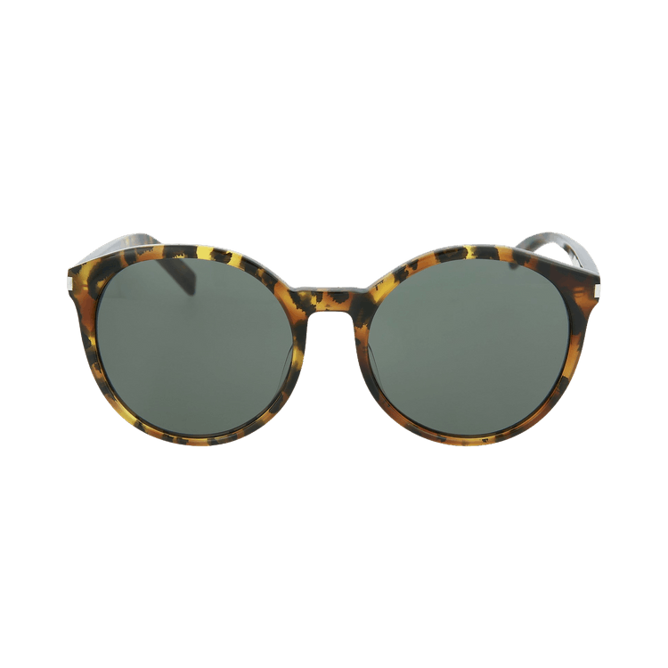 Saint Laurent Round Sunglasses — Brown