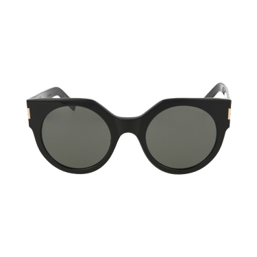 Saint Laurent Round Sunglasses — Black