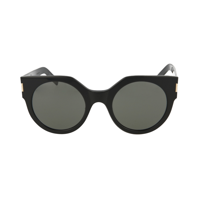 Saint Laurent Round Sunglasses — Black