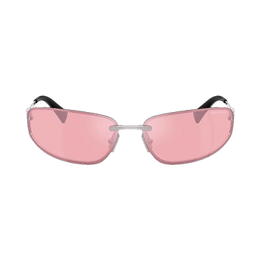 Miu Miu Logo Nocturne Sunglasses — Pink