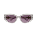 Balenciaga Oval Sunglasses — White