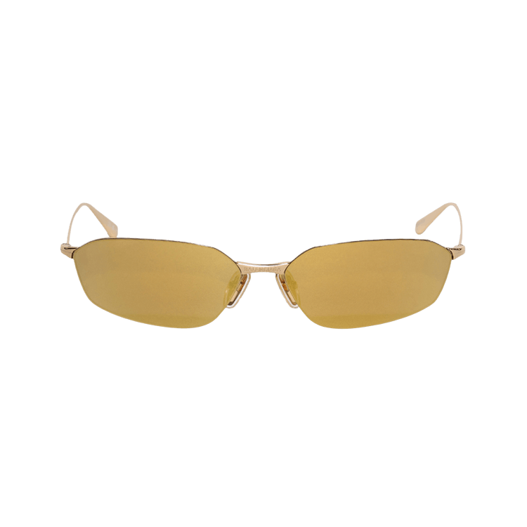 Balenciaga Oval Sunglasses — Gold