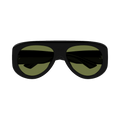 Bottega Veneta Oversize Aviator Sunglasses — Black