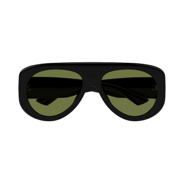 Bottega Veneta Oversize Aviator Sunglasses — Black