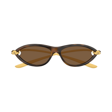 Bottega Veneta Cat Eye Sunglasses — Brown