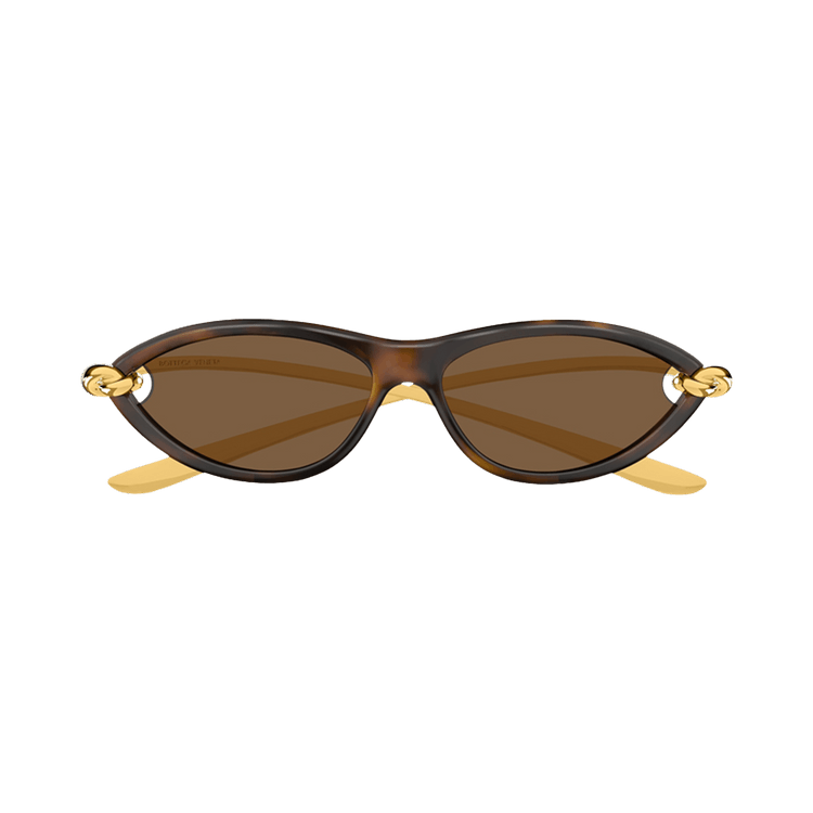 Bottega Veneta Cat Eye Sunglasses — Brown